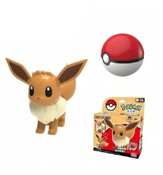 POKEMON MODEL KIT FIGURE EEVEE AND POKEBALL 6 CM